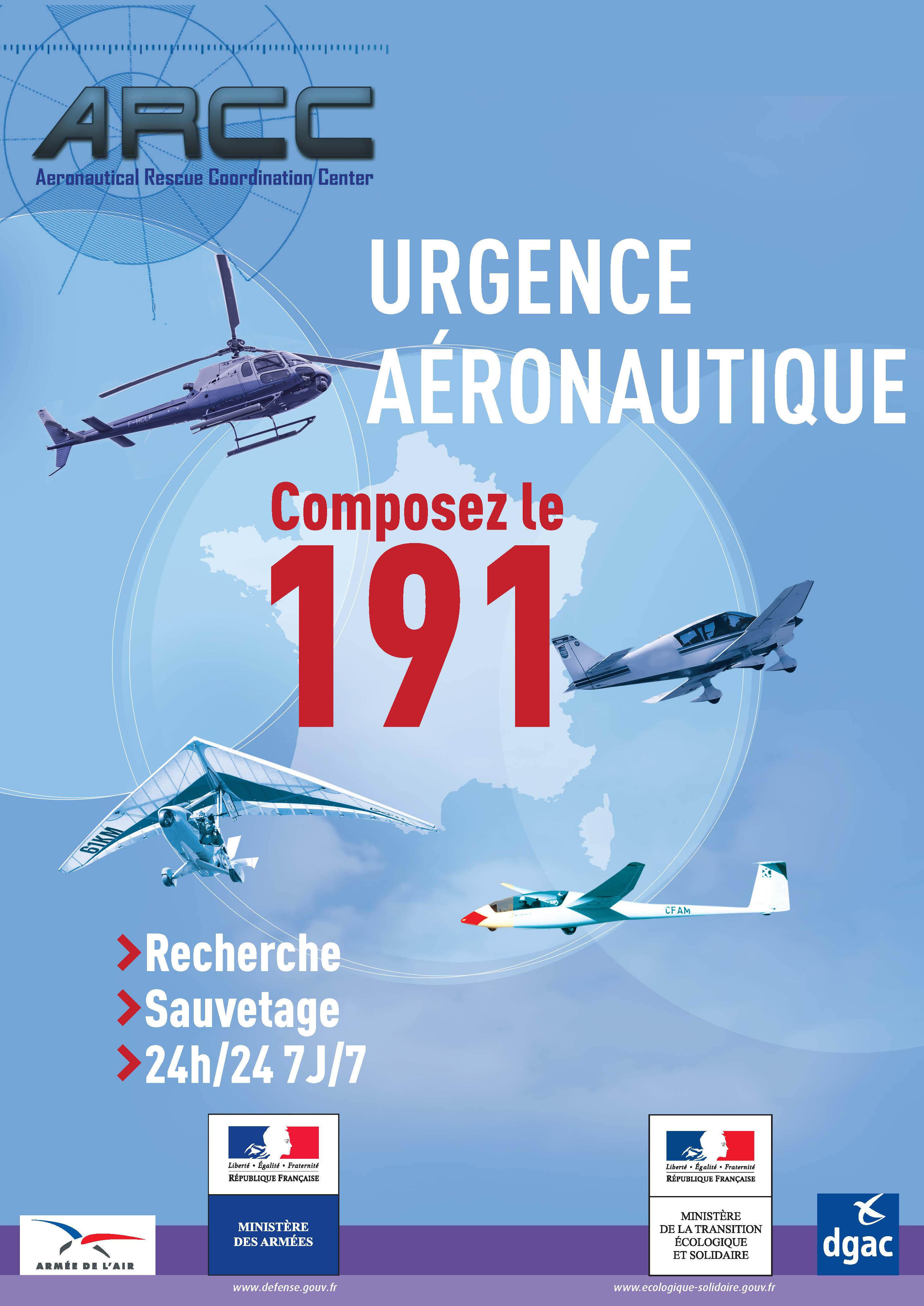 191 : le numéro d'appel d'urgence aéronautique